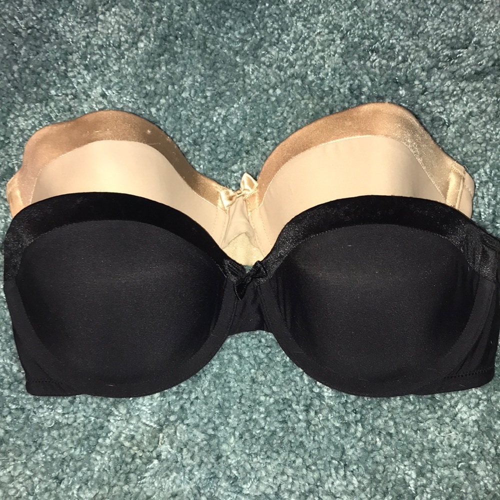 Set of 2 Strapless bras